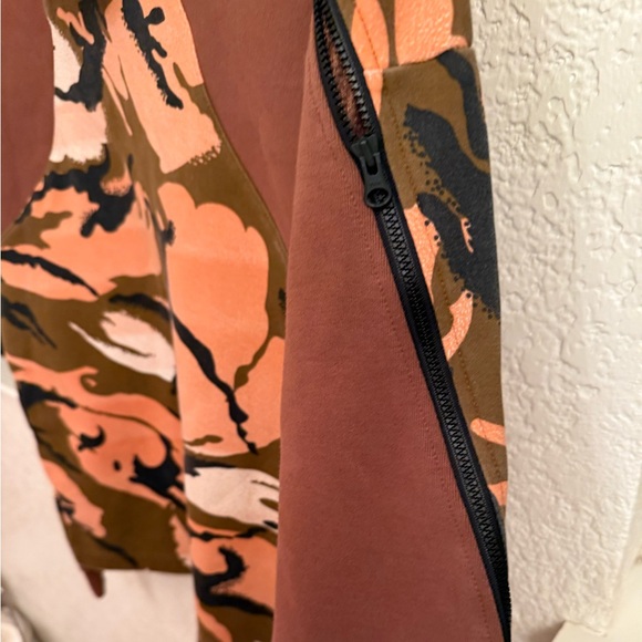 Adidas Men's Camouflage Sweater - Orange, Brown, and Black - Picture 13 of 15